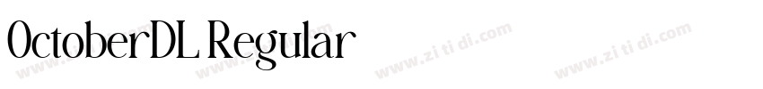 OctoberDL Regular字体转换